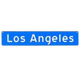 Los Angeles CA Metal Highway Street Sign US Made Bar Pub Wall Decor