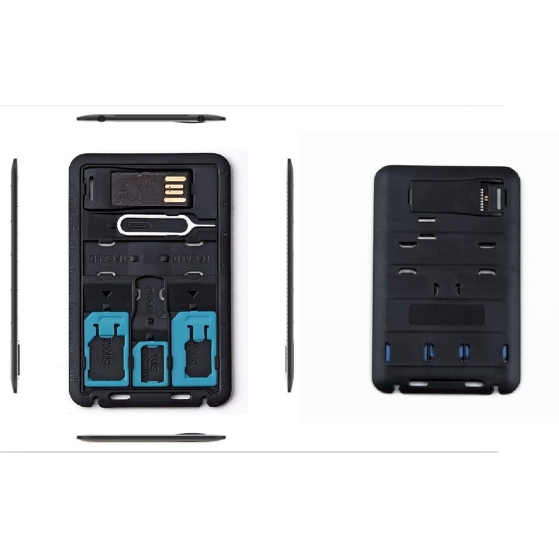 All in One Credit Card Size Slim SIM Adapter Kit