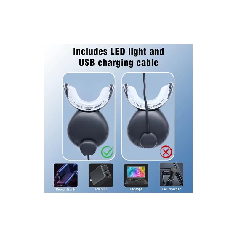 Luz De Blanqueamiento De Dientes, Luz Led Azul 10 Veces