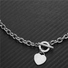 WangGao Elegent Love Stainless Steel Link Chain Blank Heart Charms