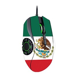 MightySkins Skin Compatible with Razer Naga Hex V2 Gaming Mouse - Mexican Flag | Protective, Durable, and Unique Vinyl Decal wrap Cover | Easy to Apply, Remove, and Change Styles | Made in The USA