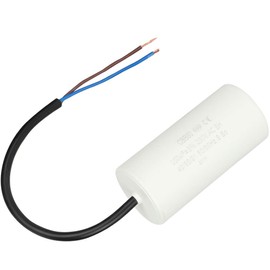 CBB60 Run Capacitor with Wire 250V AC 100uF 50/60Hz Run Round Capacitors for Motor Air Compressor, Air Conditioners, Compressors and Motors - Heat Resisting, Low Leakage and Low