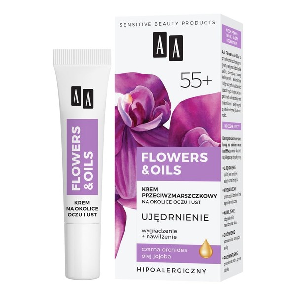 AA Flowers&Oils 55+ Firming Anti-Wrinkle Cream for Eyes and Mouth