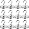 LOVIMAG 100LBS Heavy Duty Magnetic Hooks, Strong Neodymium Magnet Hooks