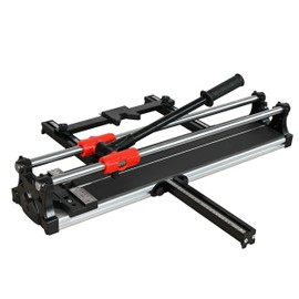 ROJOO 24 inch Double Guide Rails Manual Tile Cutting Machine Wide Aluminum Bottom Plate Ceramic Porcelain Floor Tile Cutter Heavy Duty 600mm/60cm R2818T060