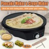 Yctze Electric Crepe Maker, Pancake Crepe Maker 900W Electric Crepe