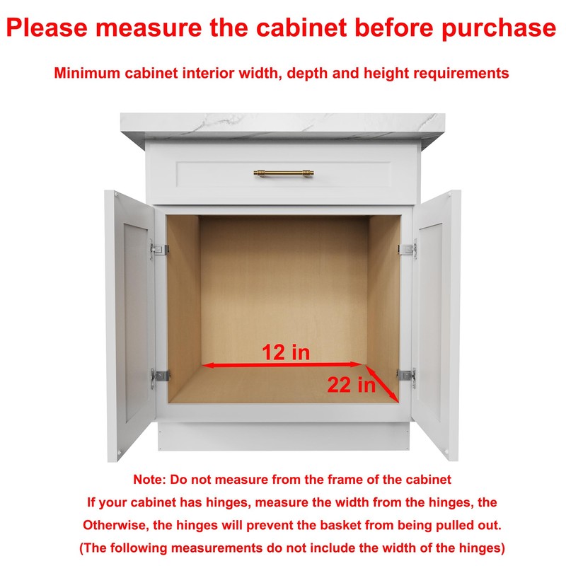 Sikarou Wood Pull Out Cabinet Organizer 11" W x 21"