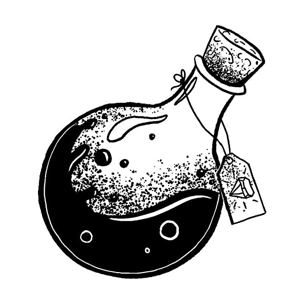 Azeeda A8 'Potion Bottle' Unmounted Rubber Stamp (RS00039475)