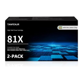 81X High Yield Toner Cartridge (with Chip) CF281X 2-Pack Black 81X CF281X Compatible Replacement for HP 81A CF281A 81X Work with Laser Enterprise M604 M605 M606 Enterprise MFP M630 Series Printer