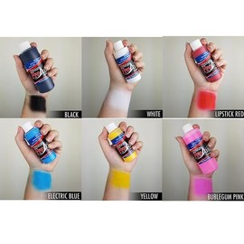 ProAiir Face and Body Painting Makeup - 6 Primary Colors - 2.1 oz (60ml)