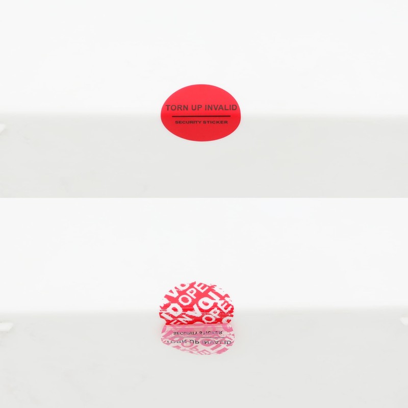 RLSYM Tamper Evident Security Labels Diameter 1 inch Rounds Red