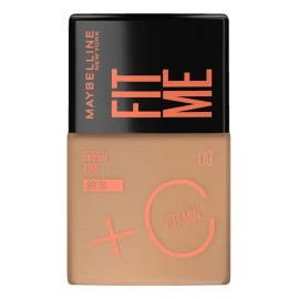 Maybelline Base Fit Me Fresh Tint 30ml, larga duración, alta cobertura, con protector solar