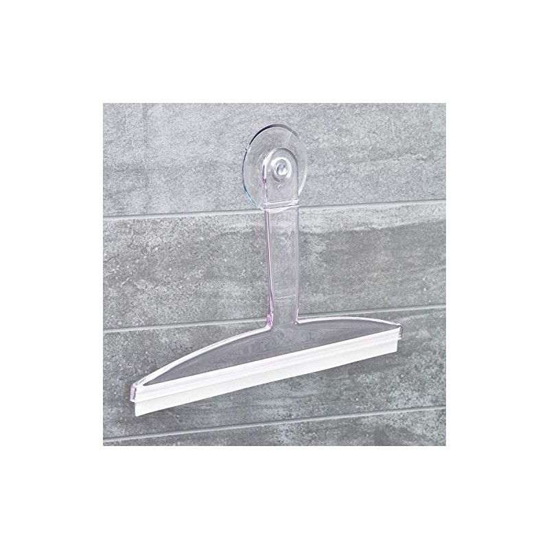 InterDesign Basic Limpiador de Cristales, rasqueta limpiacristales Ancha de plástico
