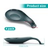 CHSEROK Spoon Rest, 4 Pieces with Hanging Holes Cooking Spoon