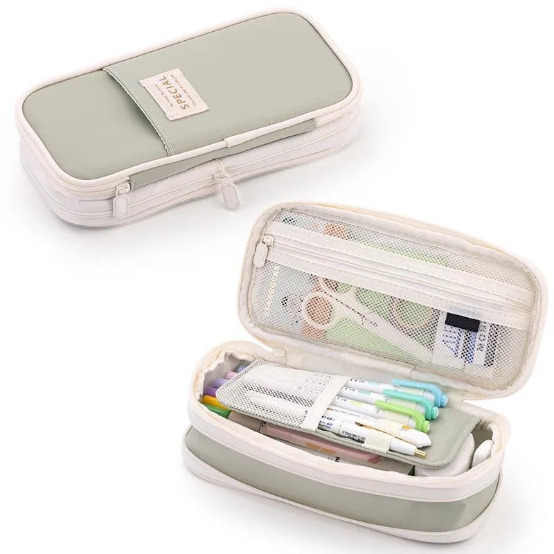Telescopic Canvas Pencil Case for School & Office - Expandable