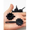 Tara Girls Self Hinge Multi Design Plastic Bow Hair Barrettes