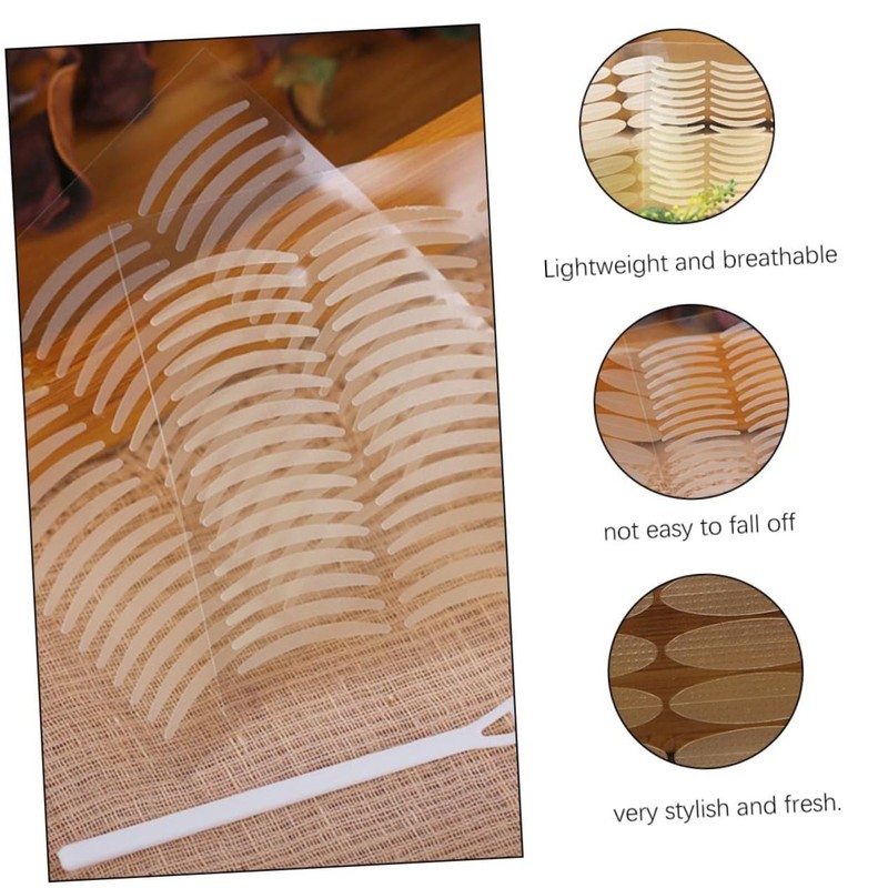 Healvian 2Sets Breathable Invisible Double Eyelid Tape Stickers for Natural