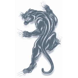 Tinsley Transfers Panther Prison Temporary FX Tattoo, Black/White