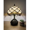 enjoy decor lamps Tiffany Table Lamp Gold Stained Glass Crystal