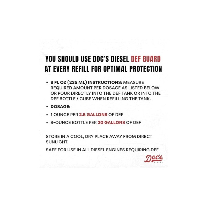 Doc's Diesel DEFGUARD DEF Additive & SCR Cleaner | Eliminates