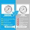 Hansfelds Pressure gauge 0-10 bar/psi 63mm dial liquid filled 1/4