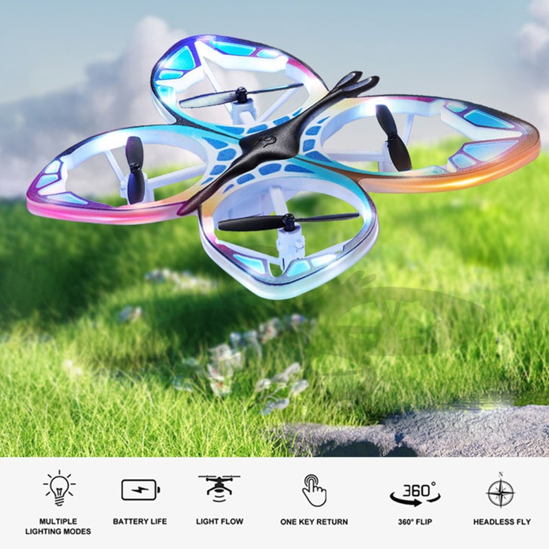 Mini Drone for Kids Remote Control Drone with Colorful Light