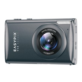 Easypix V48 Pocket Compact Digital Camera, 2.8" Display, Resolution up to 64 MP, 18x Digital Zoom, Anthracite