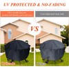 Iptienda Fire Pit Cover, Firepit Covers Waterproof Round Fireplace Cover