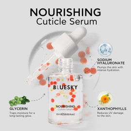 Bluesky Nourishing Cuticle Serum for Nails, 10ml, Hydrating, Healthy Nails, Essential Hand and Nail Care, Nail Oil for Cuticles, Contains Hyaluronic Acid