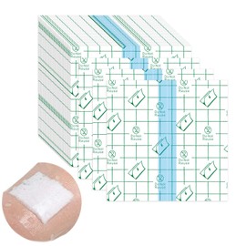 Cluoling 防水フィルム 50枚（6cm×6cm） 防水ドレッシング 透明絆創膏 キズ防水フィルム キズに保護フィルム 防水フィルム 腹膜透析防水フィルム 入浴/水泳/水仕事/お風呂用