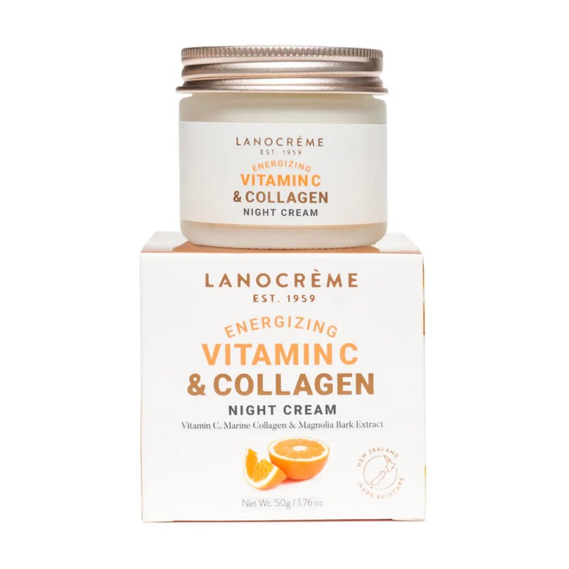 Lanocreme Energizing Vitamin C & Collagen Night Cream