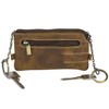 LEAS Key Bag Natural Genuine Leather Cognac Vintage Collection, Cognac,