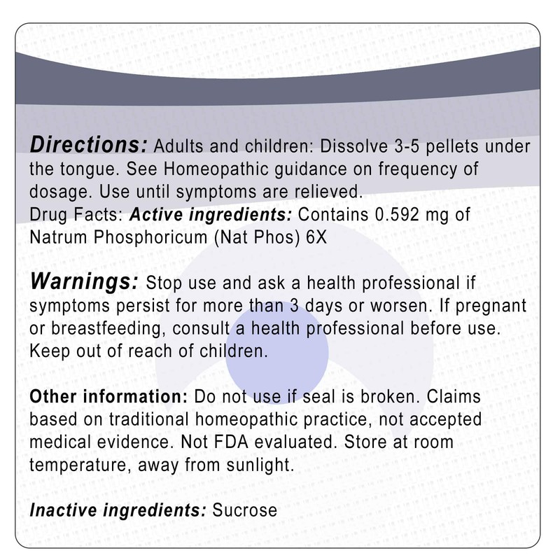 Cell Salt No. 10 Natrum Phosphoricum (NAT Phos) 6X Homeopathic