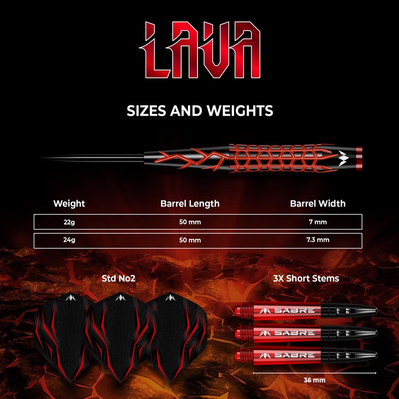 Mission | Lava Darts | Black & Red | Electro