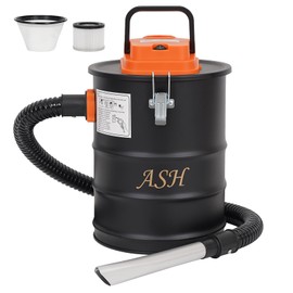GoCampDirect Ash Vacuum Cleaner -4 Gallon Fireplace Ash Vac with 800w Powerful Hose Non-Woven Dust Separator | Dry Stove Vacuum for Fireplaces Pellet Grill Wood Stove Fire Pits Orange