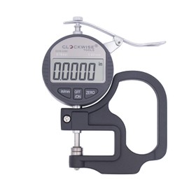 Clockwise Tools Digital Thickness Gauge, DTNR-0055 0-0.4 inch/10mm, 0.00005"/0.001mm Resolution