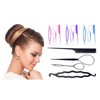 4 Pcs Set Styling Clip Bun Maker Hair Twist Braid
