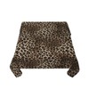 Leopard Tablecloth 54 x 54 Inch Square, Brown Cheetah Leopard