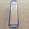 6 inch 5X Blue Raised Domed Bar Magnifier with Reading