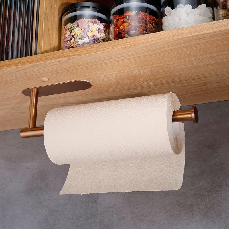 YUNTUOO Paper Towel Holders for Kitchen Adhesive Paper Towel Holder