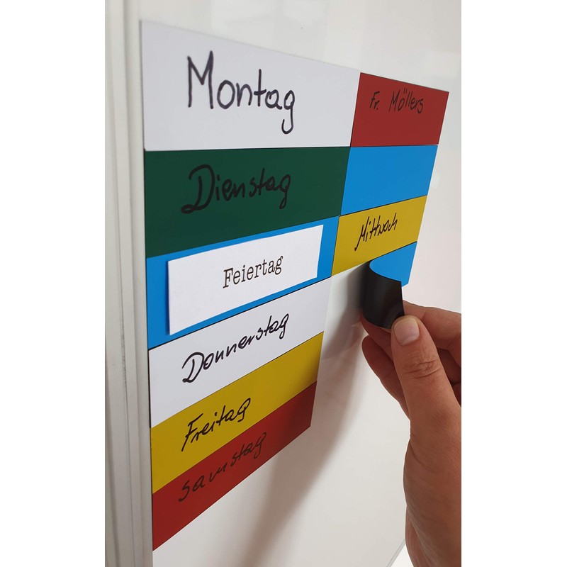 Magnetic Labels 30 x 100 mm, Yellow, Pack of 50