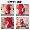 Cheese Grater Cheese Shredder with 3 Interchangeable Blades, Rotary Cheese
