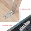 20 Pcs 180 Degree Hinges,Small Folding Flip Hinges for Wood,Cabinet,Cupboard