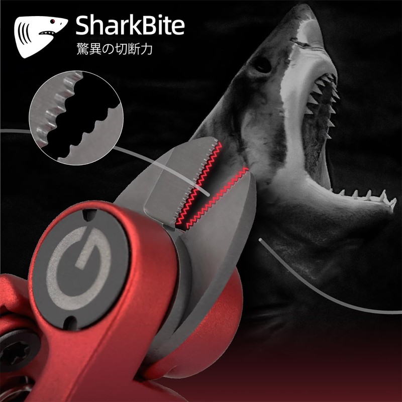 Gomexus SHARKBITE Line Cutter with Pinon Reel Stainless Steel Nippers