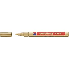 Edding 751 Paint Marker Pen, 1.0 – 2.0 mm Gold