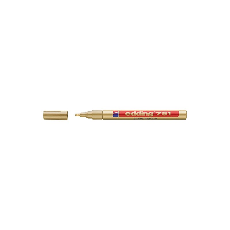 Edding 751 Paint Marker Pen, 1.0 – 2.0 mm Gold