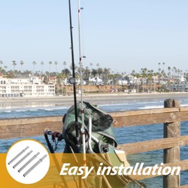 WHAMVOX Fishing Pole Repair Tool 4 Pack of Stainless Steel Connecting Sleeves Essential Fishing Supplies