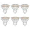 Pack of 6 GU4 MR11 3W LED Spotlights, Replaces 20W