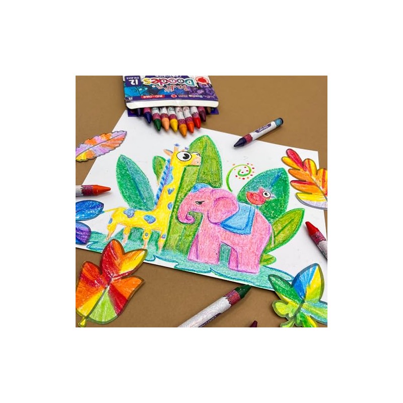 set 12 crayones redondos jumbo IND-0168