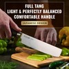 Cutluxe Shinobi Nakiri Knife – 7" Vegetable Knife for Chopping,